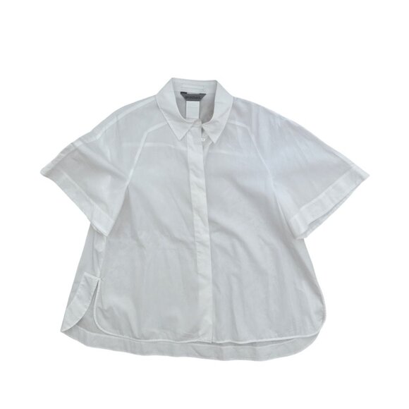 Sportmax white classic cotton short sleeve size 12 - Picture 2 of 6